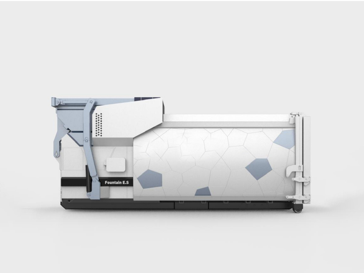 太阳能移动压缩垃圾站